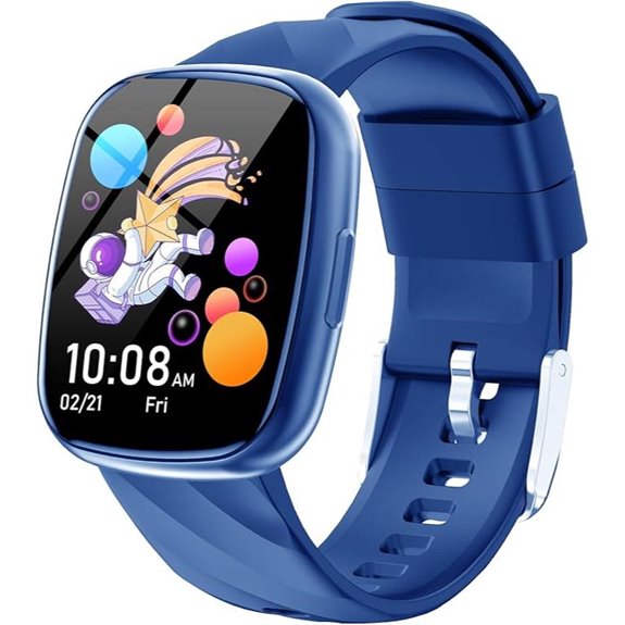 Kids' Waterproof Smartwatch with Fitness & Puzzle Games