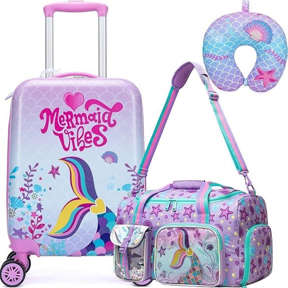 Kid’s 3-Piece Hardside Luggage Set with Spinner Wheels