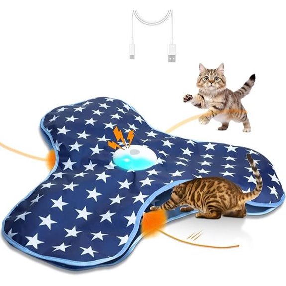 Interactive Cat Toy with Chirping and Moving Feathers