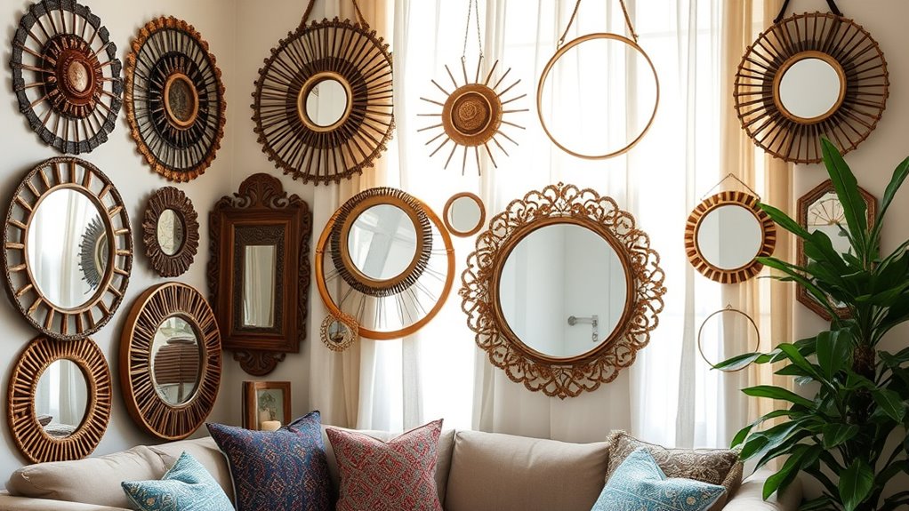 choosing boho mirror details