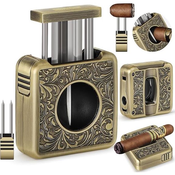 Multifunctional Cigar Cutter with Punch and Holder