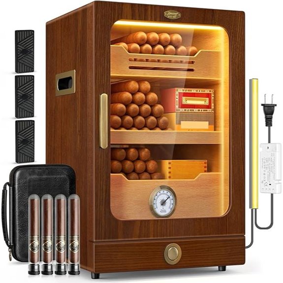 Cigar Humidor with Shelves Humidifiers Accessories