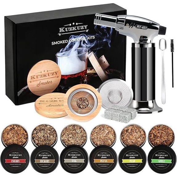 Cocktail Smoker Kit with Torch and Wood Chips
