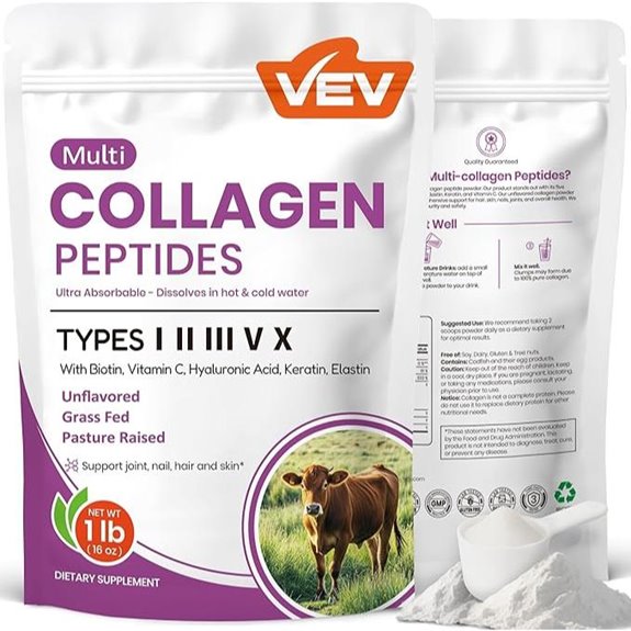VEV Multi Collagen Peptides Powder (16 oz)