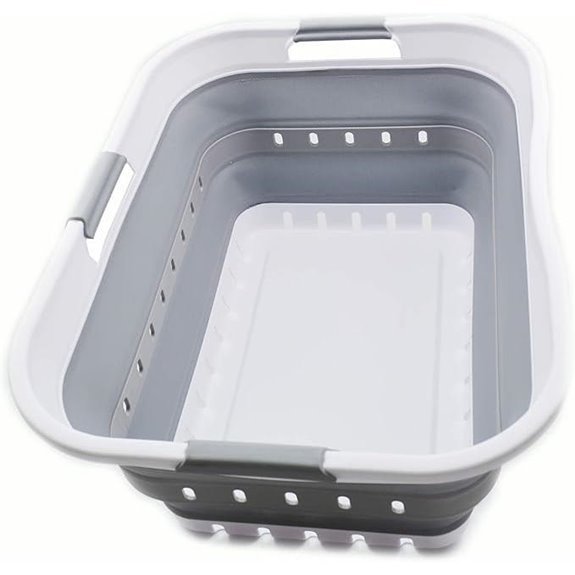 SAMMART 42L Collapsible Plastic Laundry Basket