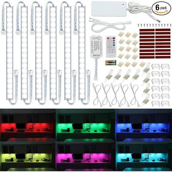 RGB Under Cabinet LED Light Kit with Remote