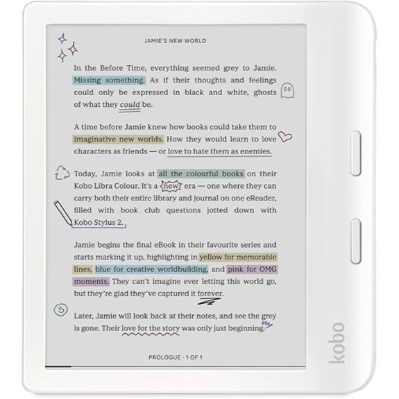 Kobo Libra Colour eReader with Waterproof & Audiobooks