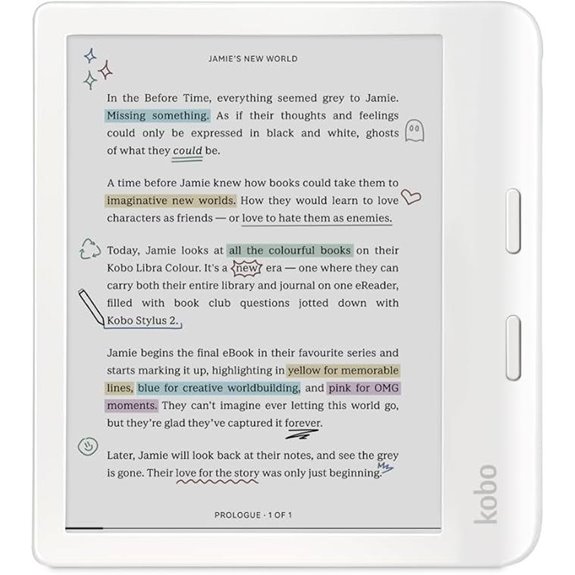 Kobo Libra Colour eReader with Waterproof & Audiobooks