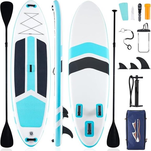 Sweetcrispy Inflatable Stand Up Paddle Board with Accessories