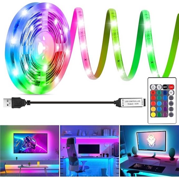 HOUHUI RGB LED Strip Lights for TV and Room