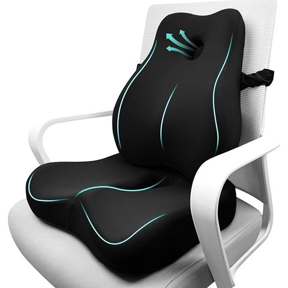 Ergonomic Seat Cushion & Lumbar Support Set