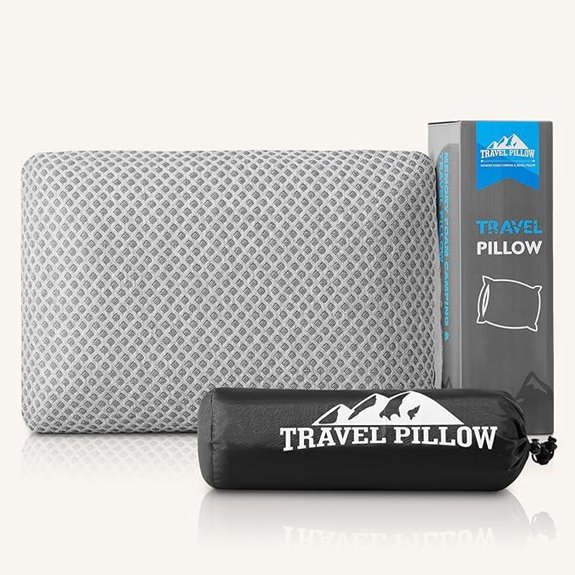 Travel Pillow Memory Foam Compressible Breathable Cover