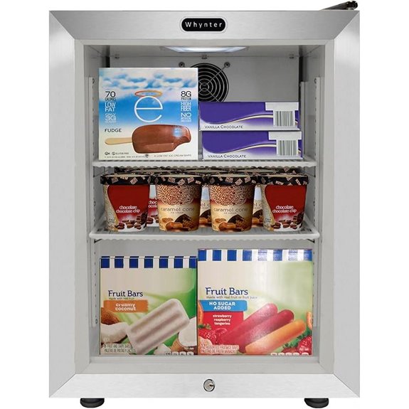 Whynter 1.8 cu ft Countertop Glass Door Freezer