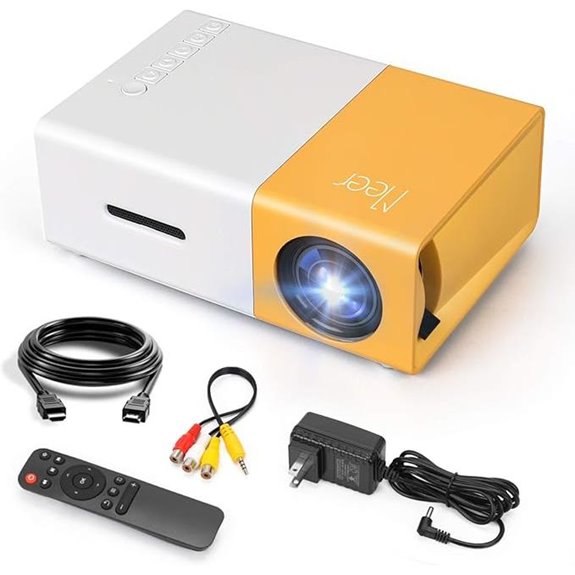 Mini Portable LED Video Projector with HDMI & Remote