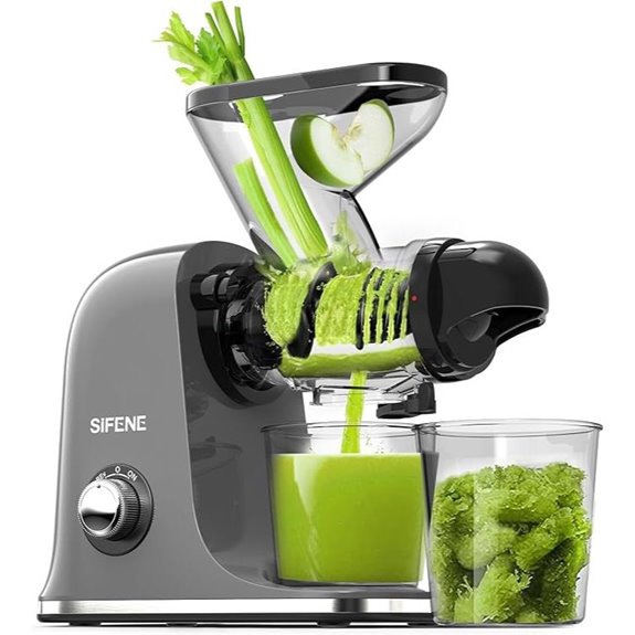 SIFENE Compact Slow Juicer for Small Spaces