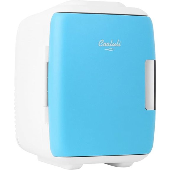Cooluli Mini Fridge for Bedroom Office Car