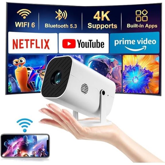 Mini WiFi Bluetooth 1080P Portable Projector