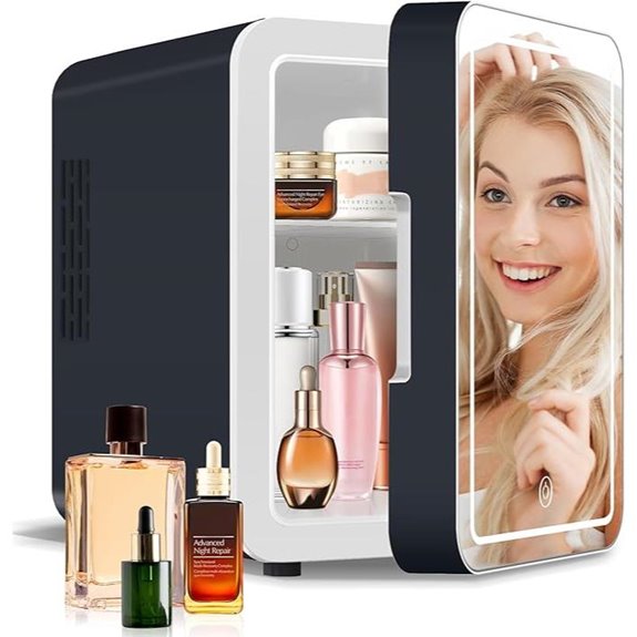 Portable Skincare Mini Fridge with LED Light
