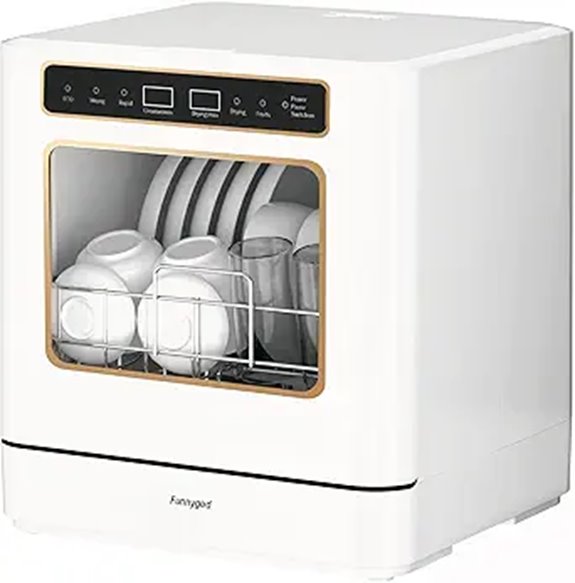 Portable Countertop Dishwasher with Multiple Cleaning Modes