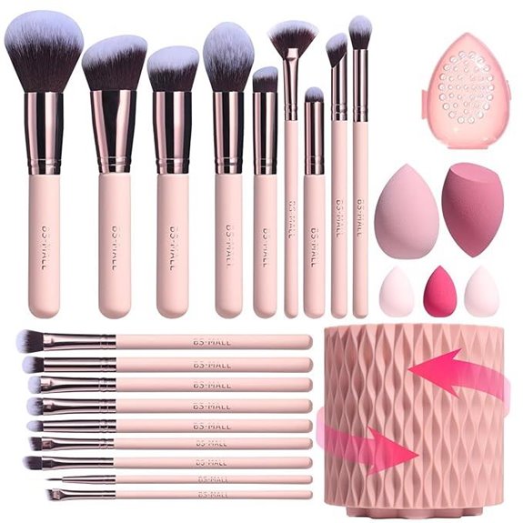 BS-MALL 18-Piece Makeup Brush Set with Sponges