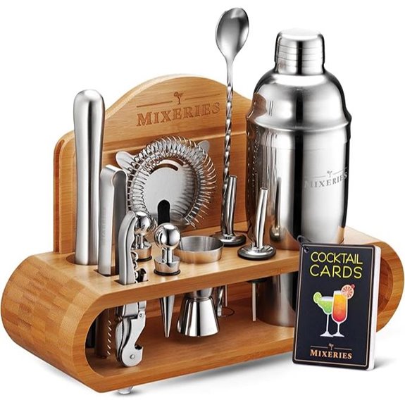 Mixology Bartender Kit with Stand (19-Piece Set)