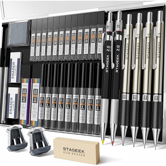 Mechanical Pencil Set with Lead Refills (37 pcs)