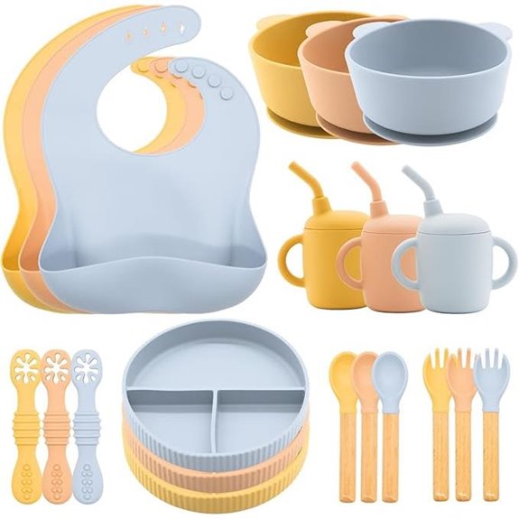 Silicone Baby Feeding Set 21 Pcs BPA-Free