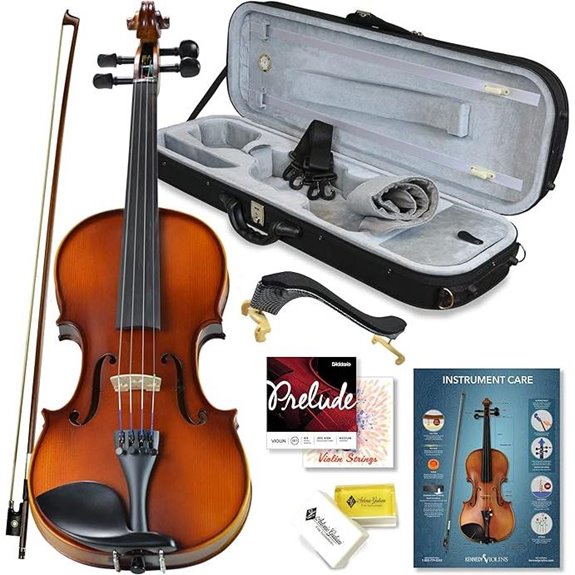 Bunnel Pupil 4/4 Violin Outfit with Accessories