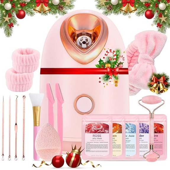 Facial Steamer Spa Kit with 17 Skin Care Tools