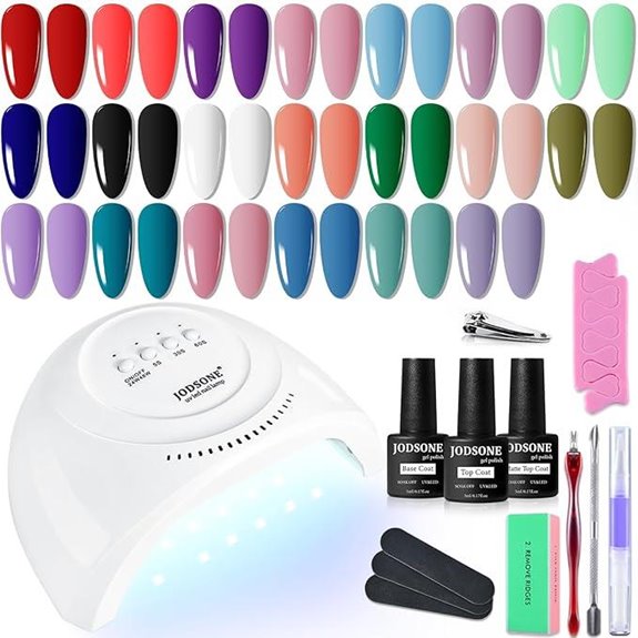 JODSONE 23-Piece Gel Nail Polish Kit with UV Light