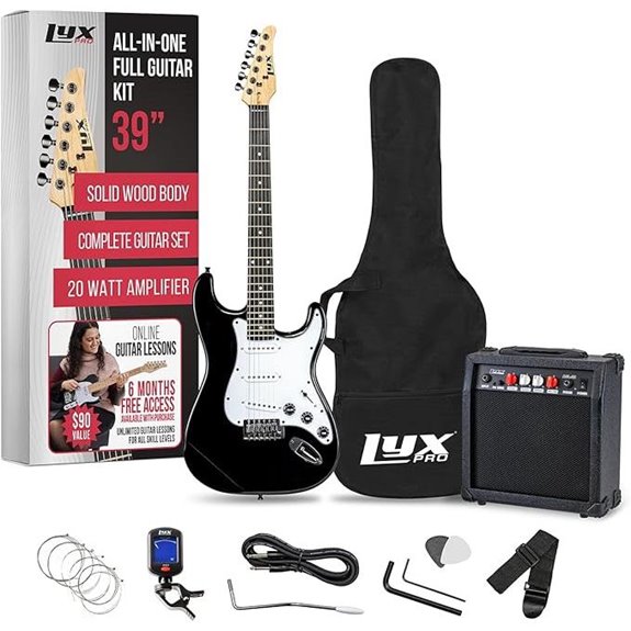 LyxPro Electric Guitar Kit with Amp and Accessories