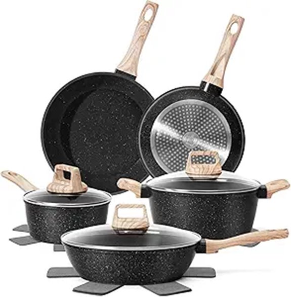12-Piece Nonstick Cookware Set with Accessories