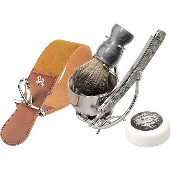 Grandslam Shaving Straight Razor Kit with Accessories