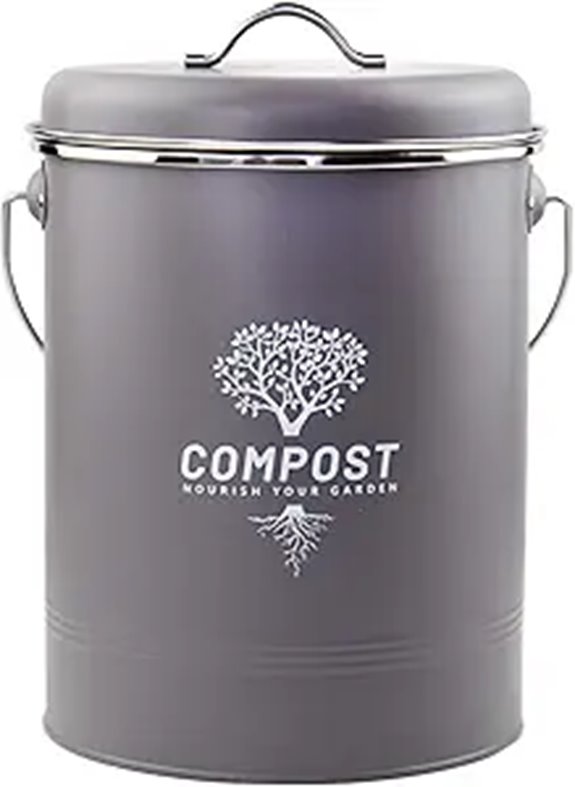 Kitchen Countertop Compost Bin with Charcoal Filter