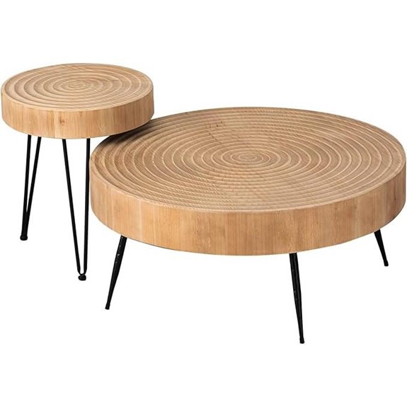 Modern Farmhouse Nesting Coffee Tables (Set of 2)