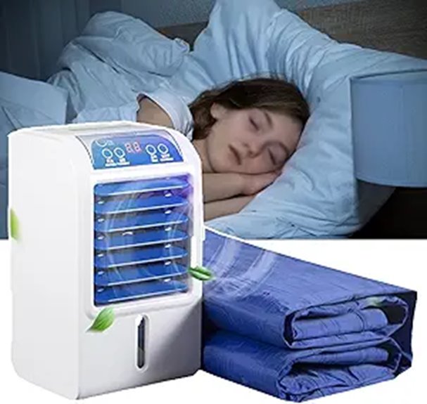 Water-Cooled Mattress 160×70cm with Adjustable Cooler