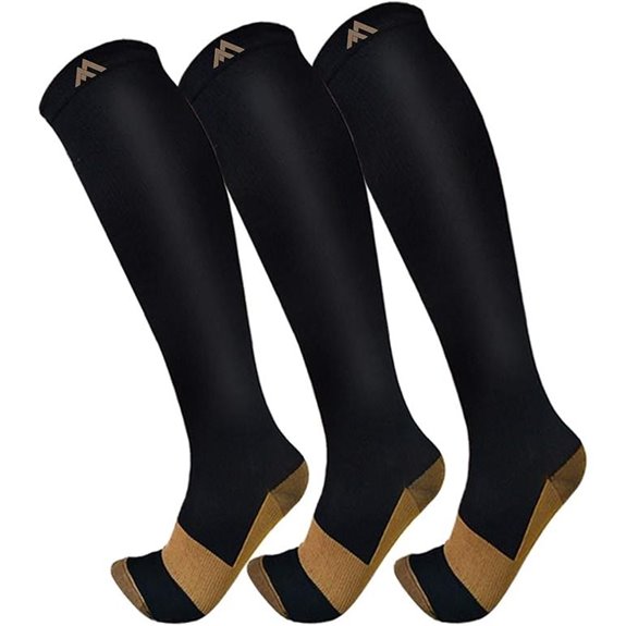 FuelMeFoot Copper Compression Socks (3-Pack)