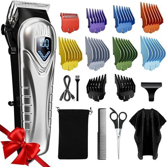 Chicclly Cordless Hair Clippers Kit with Combs & Accessories