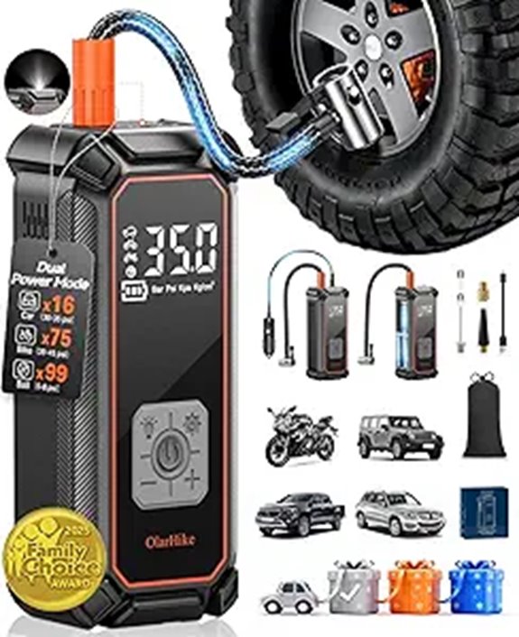cordless digital tire inflator