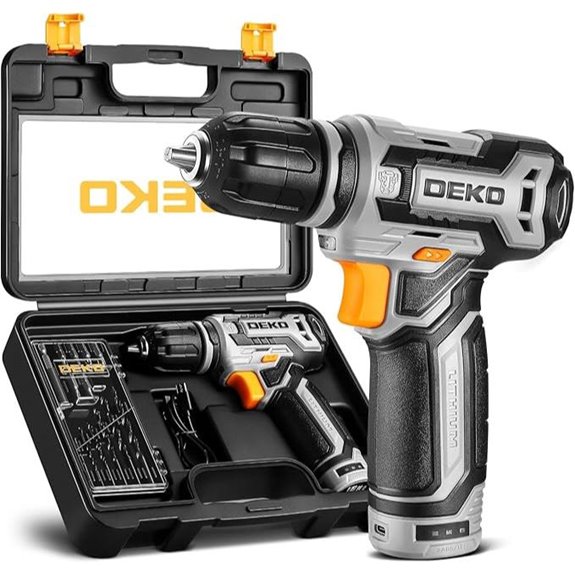 DEKO PRO 12V Cordless Drill Set with Accessories