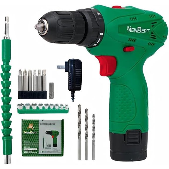 Cordless Drill Set with Battery and Charger