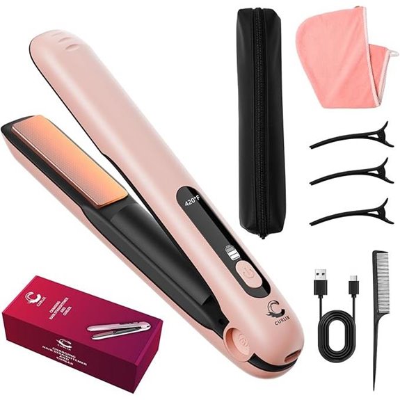 2-in-1 Cordless Hair Straightener & Curler