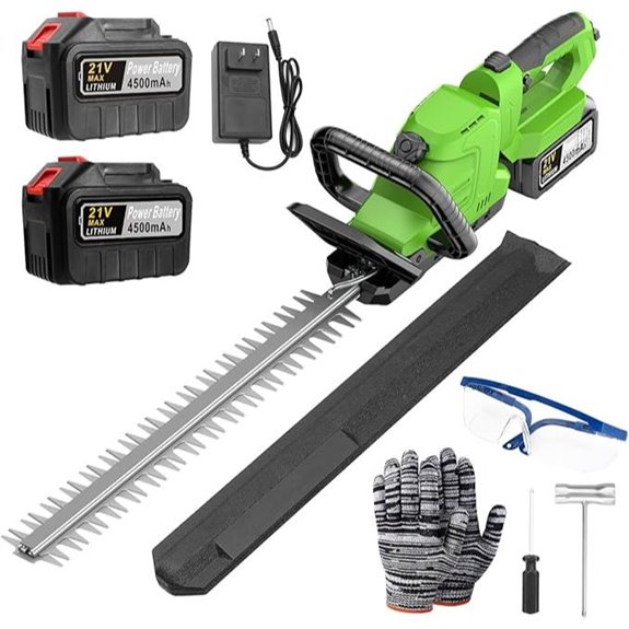 20 Cordless Hedge Trimmer with Batteries and Accessories