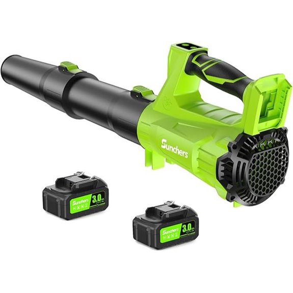 Cordless Electric Leaf Blower with Batteries and Charger