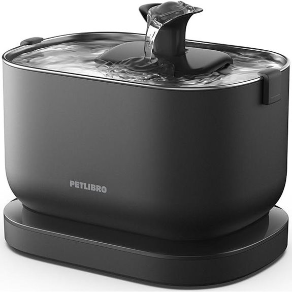 PETLIBRO Cordless Cat Water Fountain with Stainless Steel Tray