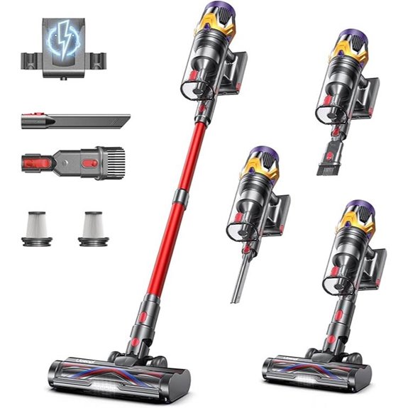 Upgraded Cordless Vacuum Cleaner 55KPA Self-Standing