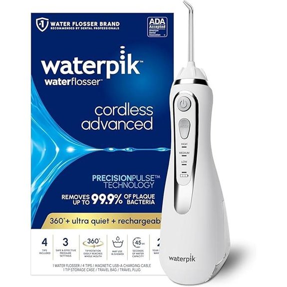 Waterpik Cordless Advanced 2.0 Water Flosser with Travel Bag