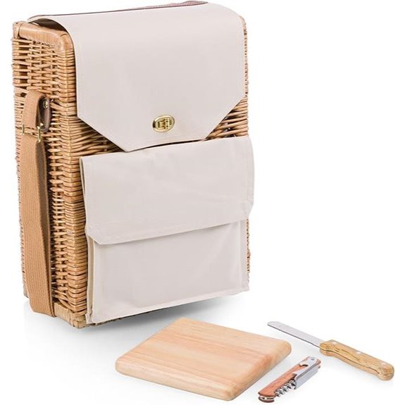 Corsica Wine & Cheese Picnic Basket with Accessories