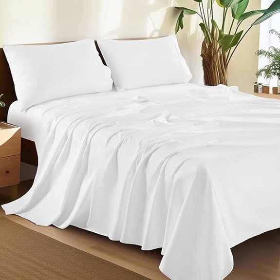 Shilucheng 100% Cotton Queen Sheets Set (4 pcs)
