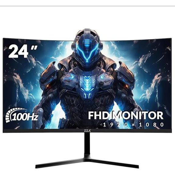 ZZA 24 Curved FHD Gaming Monitor with Eye Care